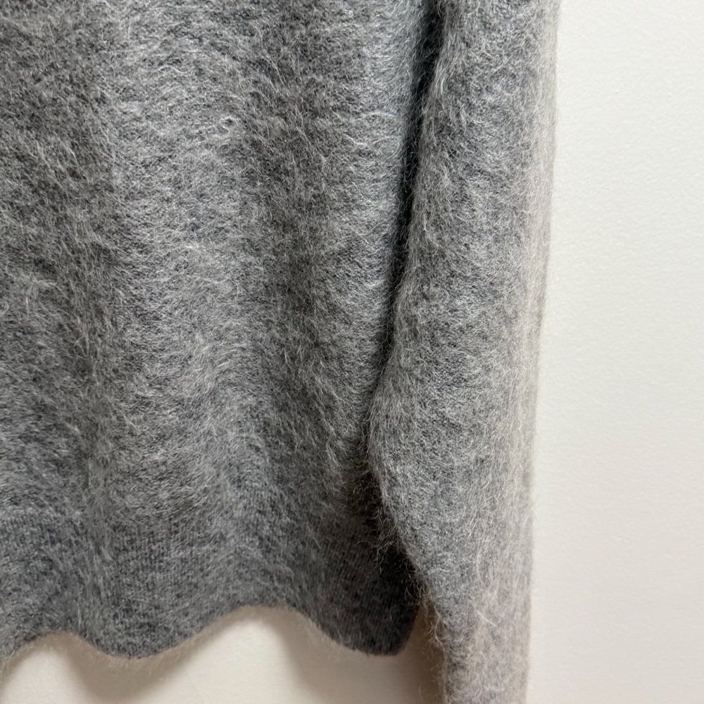 H&M mohair blend charcoal grey oversized fuzzy loose fit minimal scandi girl - Picture 6 of 12